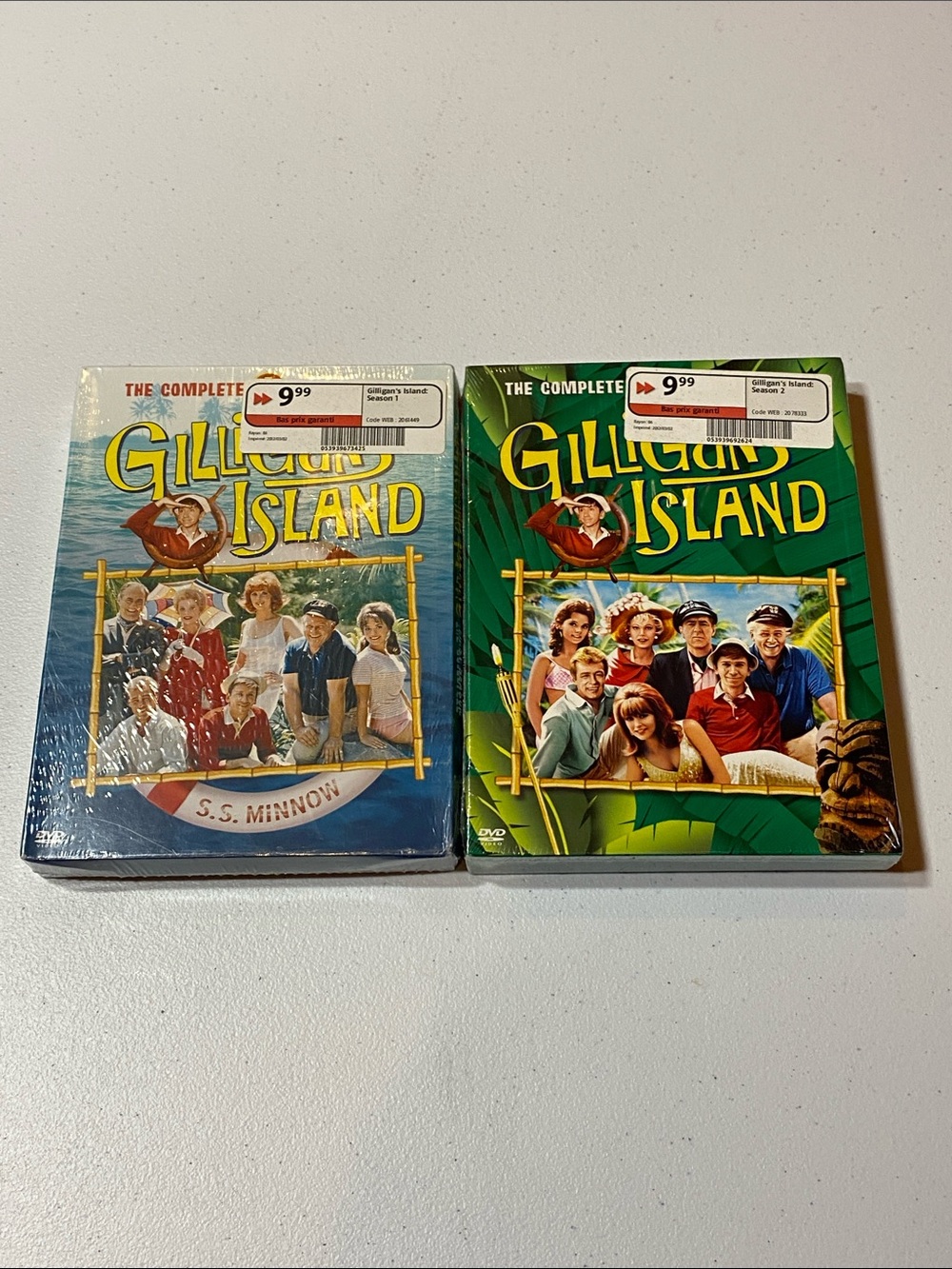Gilligan's Island Season 1 and 2 DVD Set